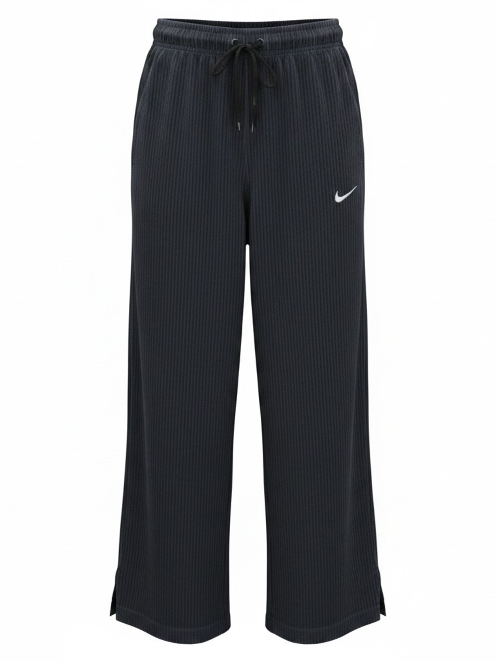 Nike Women’s XS Velour Wide Leg Sweatpants Black Athleisure Lounge Pants